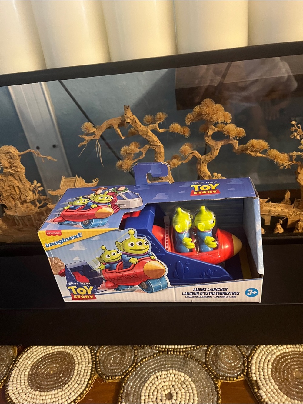 Disney Pixar Toy Story Imaginext Green Aliens Rocket Launcher Toy